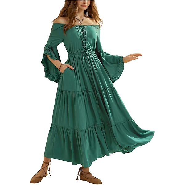 Gothic Kleid Damen - ärmelloses A-Linien Kleid, Mittelalter-Stil, Tapisserie-Puzzle Design