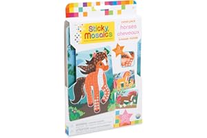 THE ORB FACTORY Sticky Mosaics 620602 ORB Pferde – 51037 – DIY – Mosaik mit Zahlen – Reise – 24 cm – ab 5 Jahren, Travel Pack: Horses