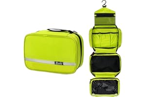 Boic Neceser de Colgar Viaje, Plegable Neceser Maquillaje para Hombres Bolsa de Aseo Impermeable de Gran Capacidad con Gancho Colgante