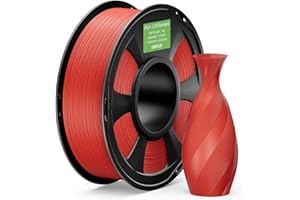 DEEPLEE Filamento PLA+ 2.0 de 1,75 mm para impresora 3D, mayor resistencia, rojo, 1 kg