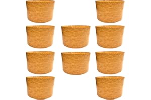 FAH FAMILY AT HOME Panettone Lot de 10 Moules à Panettone Haut 1 kg | Moules Professionnel en Papier Naturel de Pure Cellulose à Haute Densité, Formes de Cuisson pour Panettone, Résistant à la Chaleur 200 °C