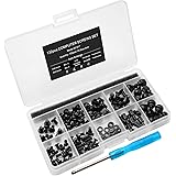 132pcs Personal Computer Screw Standoffs Set Kit for Motherboard Box HDD SSD Fan - with Screwdriver