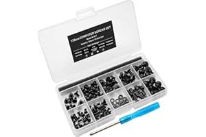 MCSHER 132pcs Personal Computer Screw Standoffs Set Kit for Motherboard Box HDD SSD Fan - with Screwdriver