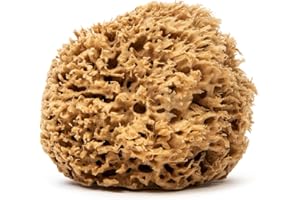 NAROA Natural Soft Loofah Sea Sponges for Bath & Shower | Scrunchie Body Puff Scrubber | Sustainable Eco Gift for Adults Men and Women (X Large)