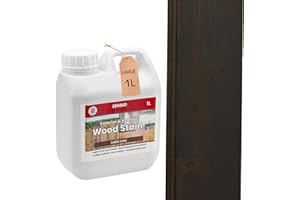 SENSIOHOME Sensio Home Dark Oak Wood Stain Big Value 1L Size Water Based Non Toxic Environmentally Friendly Wood Dye Indoor and Outdoor Furniture Wood Timber Skirting Doors Fence