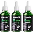 Sheopals Beard Growth Oil Pro+ | Beard Oil for Uneven & Fast Beard Growth With Natural Oils Rosemary, Almond, Kalonji & Amla - 50ml (Pack of 3)