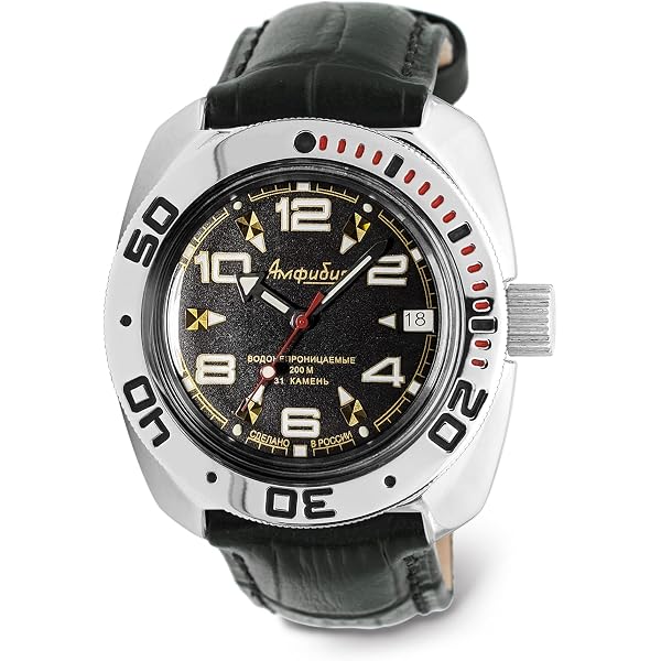 Black Dial For Vostok Amphibia – PAM Diver / Panerai AMPHIBIAN Style With Arabic Numerals