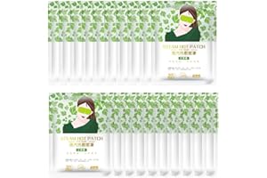 GUIDRE 20 maseczek na oczy, rozgrzewające, parowe oczy, ciepły kompres, maska na oczy z piołunu, pomaga w przypadku suchych, opuchniętych oczu i ciemnych kręgów, pielęgnacja oczu