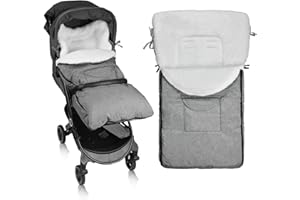 Vicloon Chanceliere Universelle pour Poussette, Couverture Enveloppante Hiver pour Bébe, Chaud Couverture Emmaillotage pour Poussettem, Sac de Couchage pour bébé de 0 à 36 mois