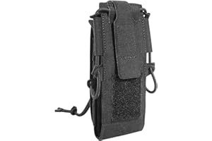Tasmanian Tiger TT Digi Radio Pouch Bolsa Extremadamente Plana, Compatible con Molle, para radios Digitales con protección de Pantalla de Vinilo