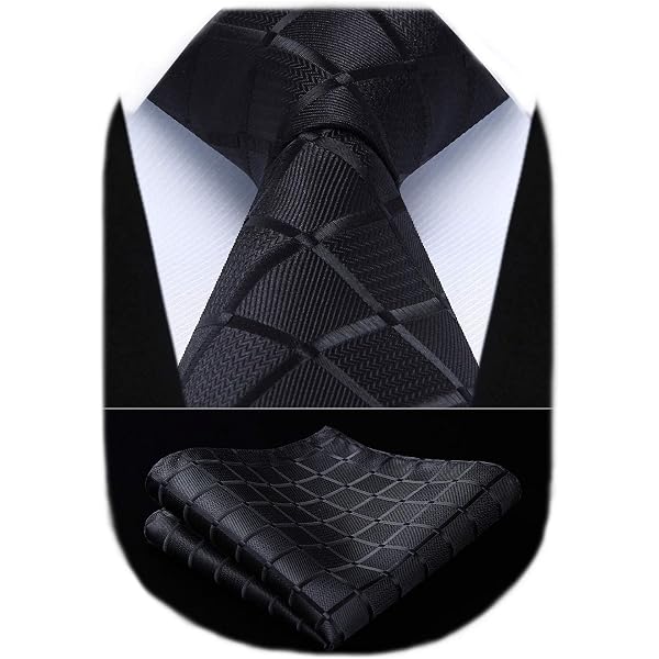 Set Di Cravatte Uomo JEMYGINS – Cravatta A Righe + Fazzoletto + Fermacravatta + Fiore All'occhiello, Per Ufficio E Matrimoni