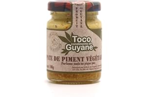 TOCO - Délices de Guyane – Pâte De Piment Végétarien – Parfume Naturellement Tous Vos Plats – Ingrédients Naturels Et 100 % Français – 100 Grammes