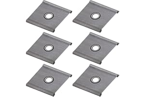 NYGGTYK Lot de 6 crochets pour auvent, crochets de rail d'égout, crochets de caravane, œillets de canal pour auvents de caravane, accessoires de camping-car, convient pour œillets d'égout 5/6 mm à 7/8