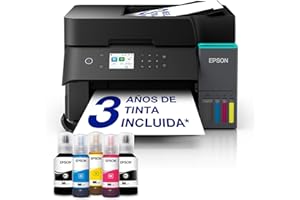EPSON Impresora multifunción EcoTank ET-3950 A4 con depósito de Tinta, conexión Wi-Fi, ADF, impresión a Doble Cara, escaneado, Copia y Tinta incluida para hasta 3 años