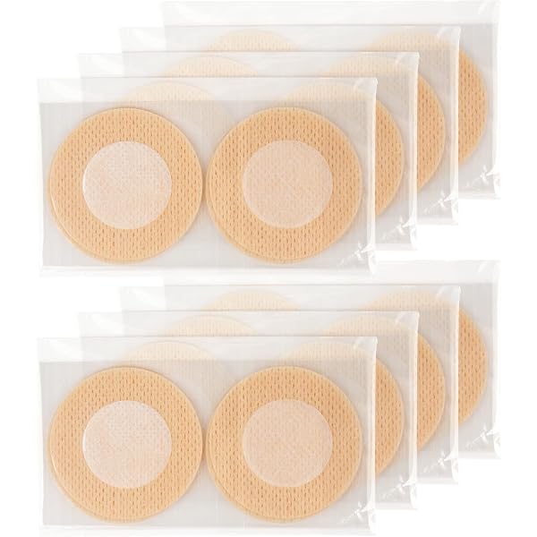 Capezzoli Adesivi Invisibili – Copricapezzoli Opachi 6 Cm, Color Pelle, Ipoallergenici, Resistenti Al Sudore, Traspiranti, Usa E Getta