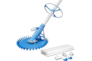 Wiltec automatischer Poolreiniger inkl. 12 Schläuchen Poolsauger Pool Bodensauger Oberflächensauger