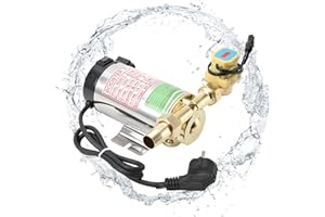 SUDEG Druckerhöhungspumpe,3/4" Heißwasserpumpe Booster Pumpe,100 W Automatische Druckerhöhungspumpe für die Dusche mit Wasserdurchflussschalter für Haus/Küche/Bad/Bewässerung,2860 rpm