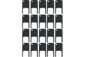 TOMSTRAD Ersatzschlüssel für Jofel C-Falz Toilettenpapier- und Handtuchspender (Doppelzinken, Schwarz: 20 Stück)