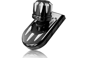 FLYINGWING Edelstahl Sitzschraube Abdeckung Tab Mount Knob Schwarz Kit Kompatibel mit Harley Sportster Touring Softail Dyna CVO Electra Glide Street Glide 1996–2024 (Krallenform)
