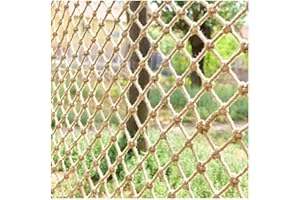 ZGQSW Red de Seguridad Niños, Red de Cuerda Cáñamo, Red de Escalada, Red Anticaída Escaleras Balcón, Red de Techo Partición Decoración Pared Foto, Red de Valla Jardín Protección Contra Obstáculos, 2x5m
