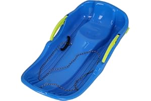 KOTARBAU® Bob Schlitten mit Bremse - 79 x 38 x 16 cm - Schlitten Plastik - Kinderbob - Kunststoffschlitten - Schneeschlitten - Schneebob - Robust & Ergonomisch -
