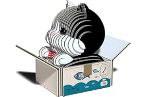 Eugy 3D Model 089 Cat (Tuxedo)