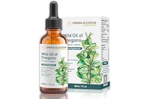 SPRING BLOSSOM 30ml Oregano Oil 100% Pure & Undiluted Min 92% Carvacrol Super-Strength Himalayan Essential Oil of Oregano (Origanum Vulgare) Highly Potent Immunity Booster for Cold, Cough, Sore Throat & Gut Health