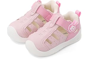 MK MATT KEELY Baby Boys Girls Sandals Toddlers Summer First Walking Shoes Kids Closed Toe Pre Walkers with Anti-Slip Rubber S