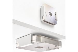 MOBILEFOX Uchwyt pod stół regał uchwyt ścienny uchwyt ścienny pasuje do Mac mini biały