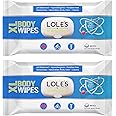 LOLE'S XL Body Wipes - Cleansing No Shower Bed Bath Wet Wipes for Adults - Large & Fresh - Ideal for Camping, Gym, Travel, Hospital (2pk x 48)
