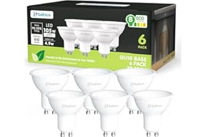 Sailsco Classe B Lampadine GU10 LED,4.9W (Equivalenti a 105W),810 Lumen,4000K Bianco Neutro,Risparmio Energetico LED GU10,Lunga Durata,Basso Consumo,110° Angolo del Fascio,Non Dimmerabile,6 Pezzi