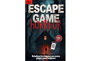 Escape Game Horreur: Le livre d'énigmes interactif pour tous les adultes fans d'horreur et d'enquêtes criminelles à résoudre