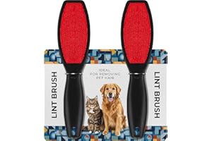 ‎DECORRACK DecorRack Fusselbürste Zweiseitig (2 Stück) - Wiederverwendbarer Fusselentferner & Tierhaarentferner für Kleidung, Möbel & Textilien - Kleiderbürste gegen Katzenhaare & Hundehaare