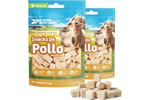 BPS naturliga snacks för hundar och katter 100 % rent kött, frystorkad, hög protein, låg fetthalt, inga tillsatser hälsosamma