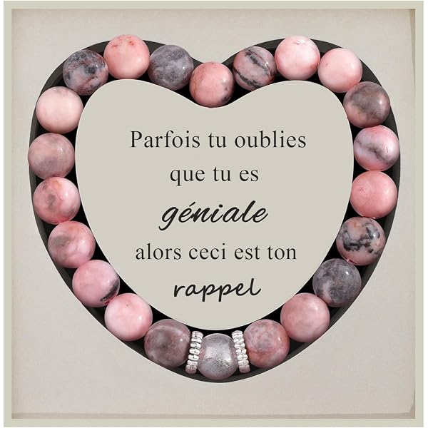 CheersLife Bracelet Naturel pour Femme - Cadeau Original Ado Fille