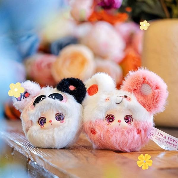 Perklzau Yooki Cute Blind Box Plush Keychain Dolls Collectible