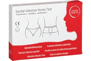 Patris Health - (3-in-1) Test per le Infezioni Genitali da Tricomoniasi, Candida, Gardnerella
