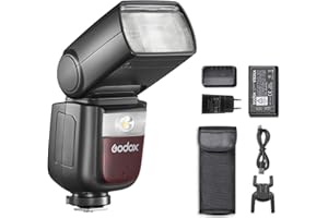 ‎GODOX GODOX V860III-N Flash do Nikon Flash Speedlight Speedlite Light, 2,4 G HSS 1/8000s, 480 błysków pełnej mocy, bateria litowo-jonowa 7,2 V/2600 mAh, czas recyklingu 0,01-1,5 s