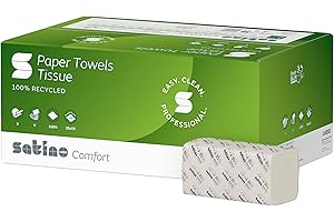 ‎SATINO Satino by WEPA Comfort Handtuchpapier - 277200 - PT3-kompatibel - 3200 Blatt - 2-lagig - 100% Recycling-Papier