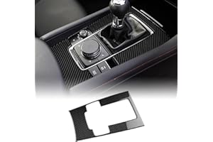 KUNGKIC Para Mazda 3 Axela 2019-2024 Accesorios Fibra de Carbono Auto Panel de Cambios Cubierta Marco de Transmisión Pegatinas Panel de Cambio Interior Accesorios Decorativos (Transmisión manual