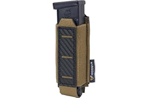 IDOGEAR Magasin för pistol 9 mm magasinhållare MOLLE-hållare för enkel magasinhållare