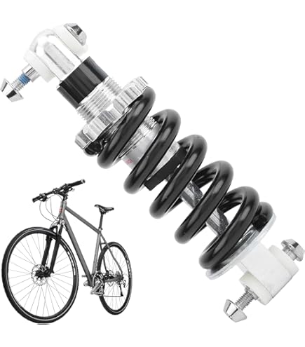 LvTu Mountain Bike Schokdemper 125/150/165/190 mm Achterdemper Veer met 24 X 50 mm Bus voor Bicycle Downhill Wielersport (Color : 165mm, Size : 450Lbs