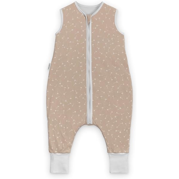 Hofbrucker® Herbst Winter, Baby Schlafsack mit Füßen, Bio-Baumwolle, OEKO-TEX Zertifiziert, weicher ärmelloser Schlafsack für Baby & Neugeborerene Schadstoff frei von Synthetik (Salbei, 74-80)