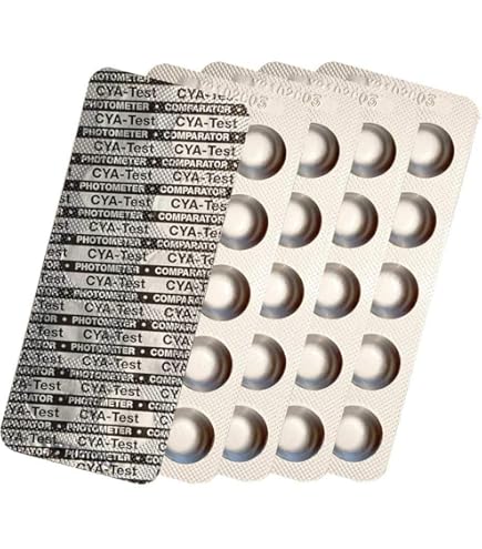 Recharge De Pastilles De Test Pour Piscine Et SPA | Measure PH E Chlore | 50x PH Phenol Red | 50x DPD1 Chlore Libre | Rapide | Pour Testeur D'eau Et De