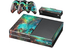 DOTBUY-SHOP DOTBUY Xbox One Autocollant Console Decal Vinyl Skin Sticker + 2 Autocollant Manette + 1 Autocollant Kinect Set (Starry Green)