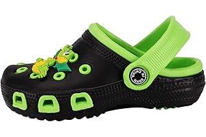 De feuilles Kinder Clog Pantoletten Crocband Schuhe Sandale Badeschuhe rutschfeste Latschen Slippers mit Cartoon Raupe Sommer Strandschuhe Schmetterling Clogs Pantoletten