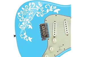 DESIGNDIVIL Custom Made Vine of Life Decal Sticker Fits Guitars & Basses. Colour Options Available. (White)