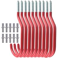 TooTaci 10 Stück Fahrradhaken, Heavy Duty Fahrradhalte Aufbewahrung Haken Set, Aufhängen Kleiderbügel Schuppen Werkzeuge…