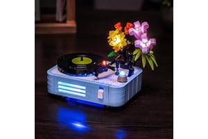 LocoLee Led Light Set Compatible with Lego 31172 Record Player with Flowers Led Decoration Lighting Kit Compatible with Lego 31172 Building Blocks Model,Only Lights Set,No Model
