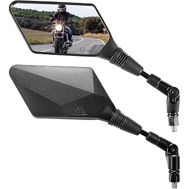 2 Pezzi Specchietti Moto E57 Omologati, Specchietti Moto Manubrio